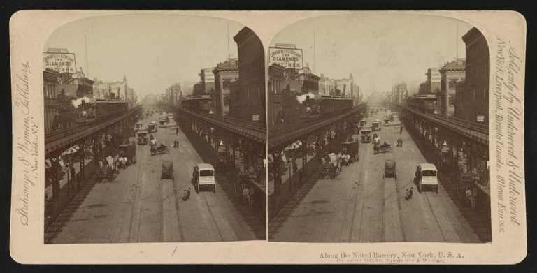 The Bowery Under The Third Avenue Elevated: Capturing The Soot And ...