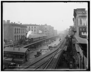 The Bowery under the Third Avenue Elevated: Capturing the soot and ...