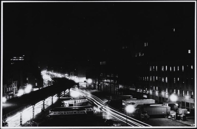 The Bowery under the Third Avenue Elevated: Capturing the soot and ...